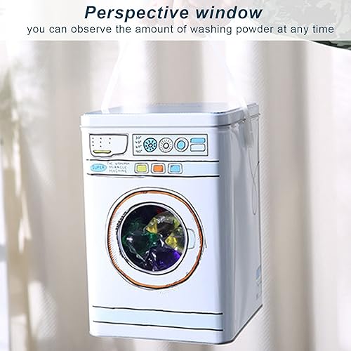 Miniatura 2 de Lavadora de gran capacidad para modelado de detergente en polvo con ventana de perspectiva, caja de almacenamiento multifuncional para aperitivos,