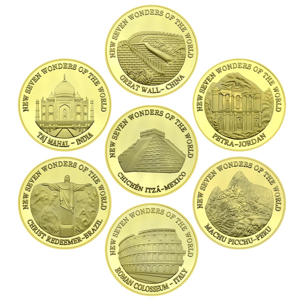 Amazon.com: 7pc/Set New Seven Wonders of The World Commemorative