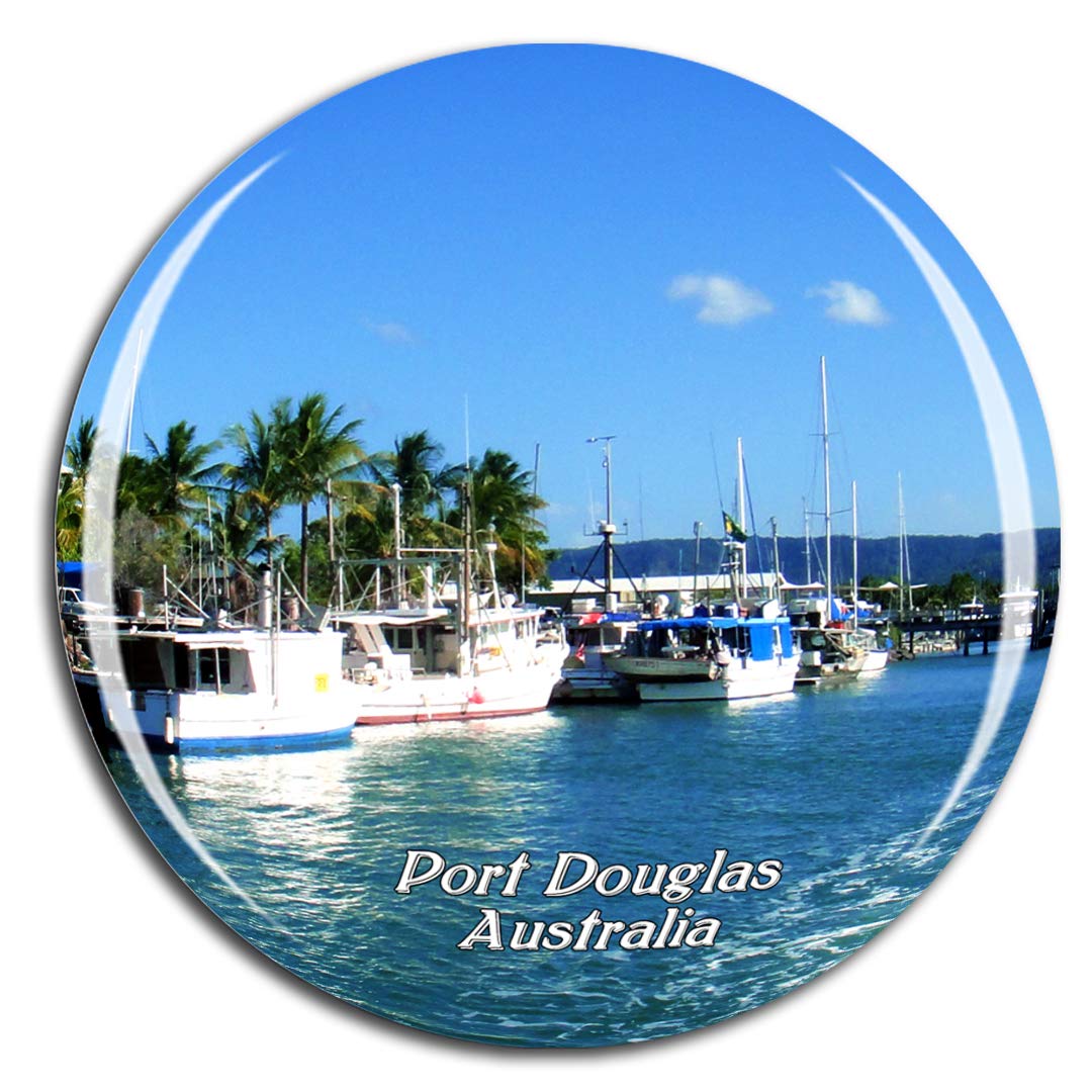Weekino Australia Port Douglas Fridge Magnet 3D Crystal Glass Tourist City Travel Souvenir Collection Gift Strong Refrigerator Sticker