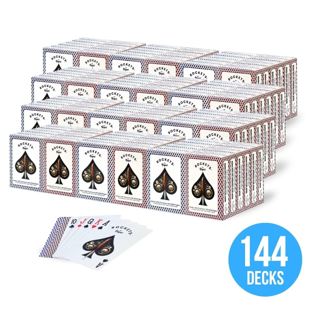 Amazon.com: Regal Games [144 Decks] Rockets Bulk Playing Cards Set