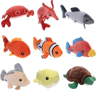 Fish Collectible Plush Assortment 10 cm