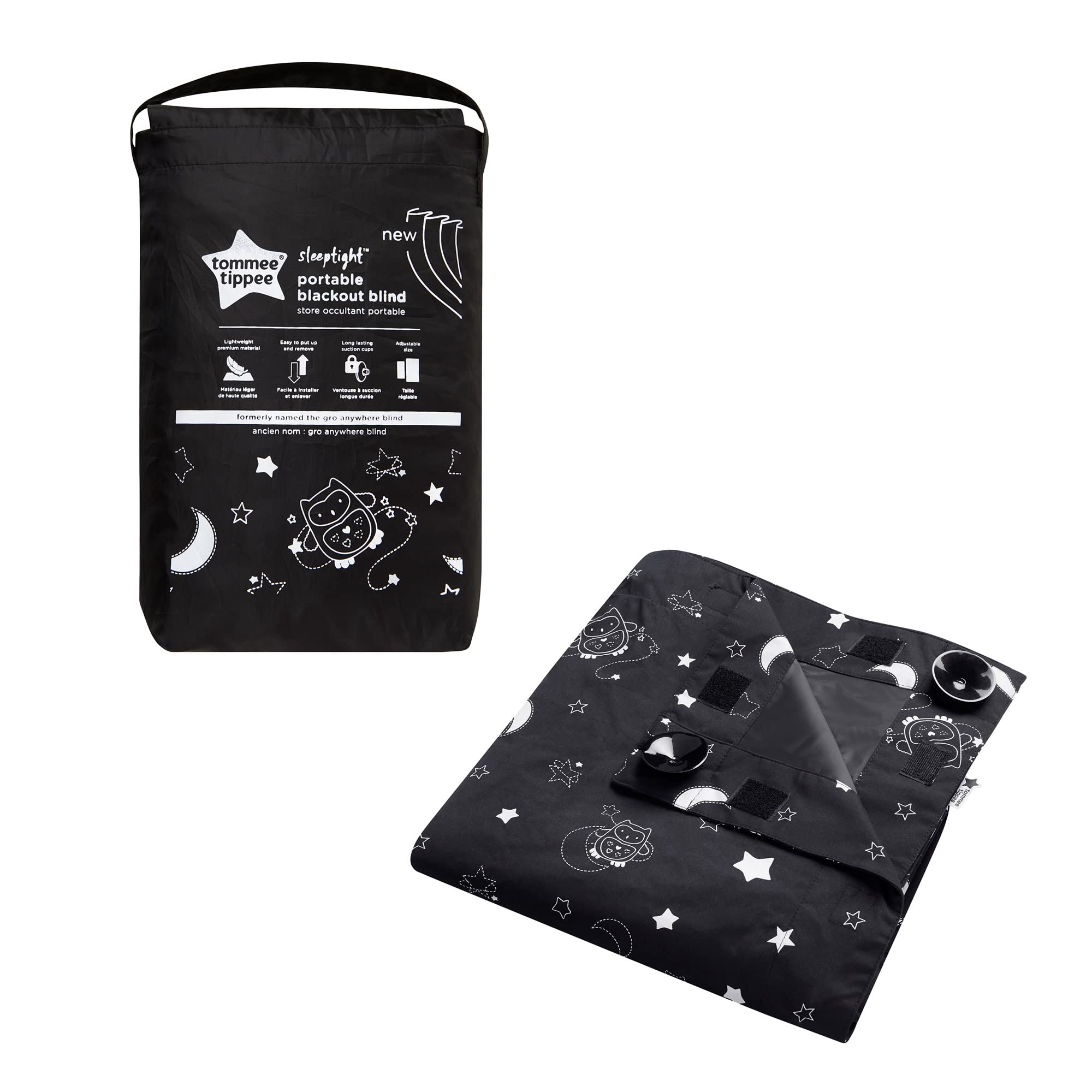 Tommee Tippee tenda oscurante portatile Sleeptight con ventose, regolabile e leggera, Large, 130 x 99 cm