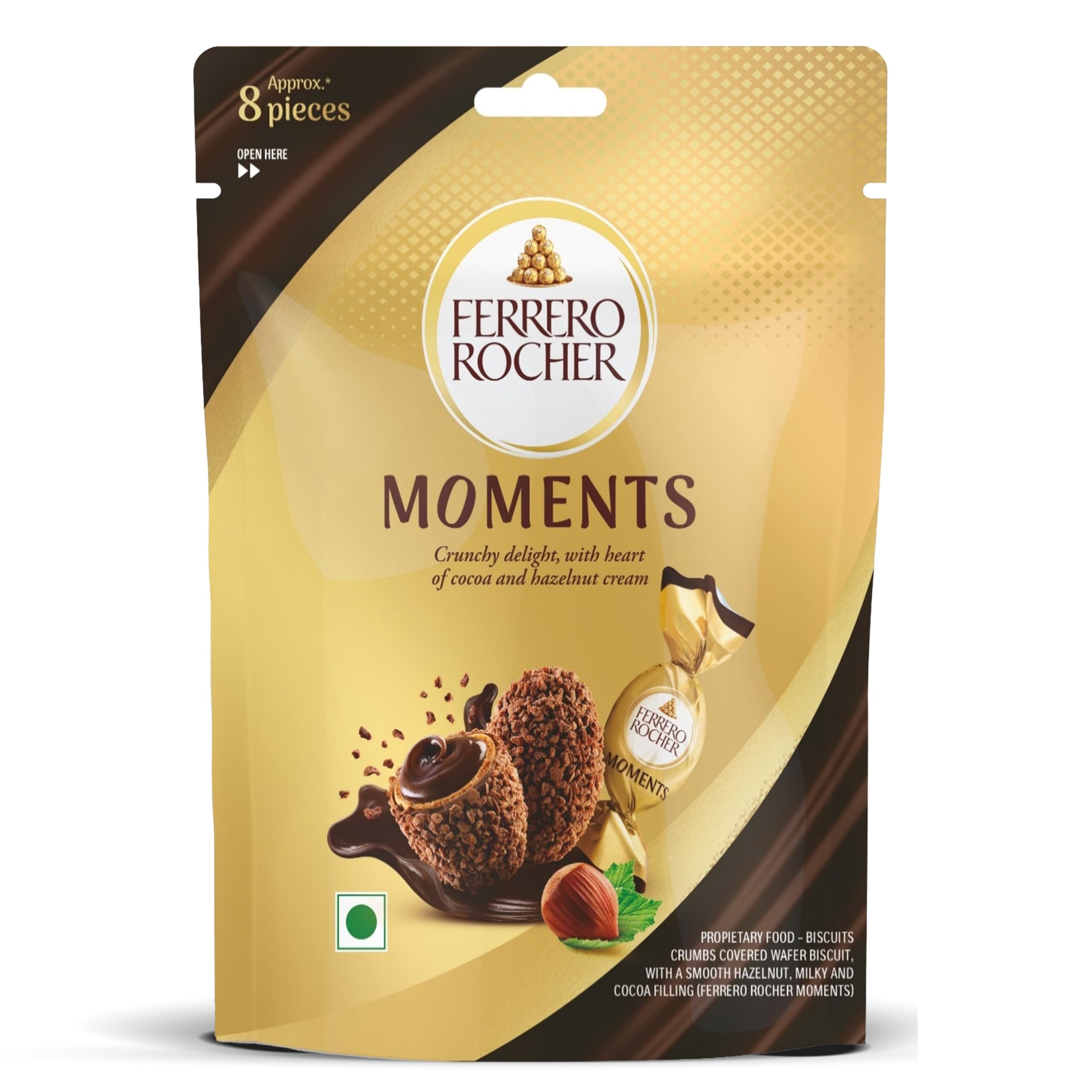 Ferrero Rocher Moments 8 pralines Pcs 46.4 gm