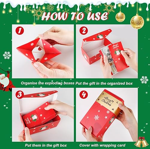 Miniatura 2 de Eyuque Caja de regalo sorpresa Explosion  10 cajas de regalo explosión para boda, Navidad, cumpleaños, creatividad, plegable, caja de regalo sorpresa