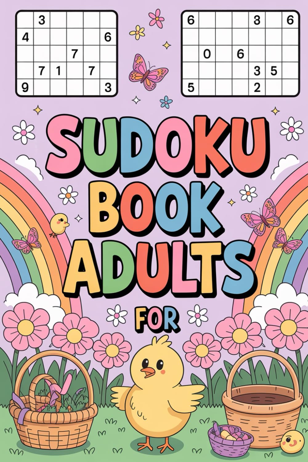 Sudoku Book for Adults: Offline Logic Puzzle Workbook for Grown-Ups with Holiday Easter Touch