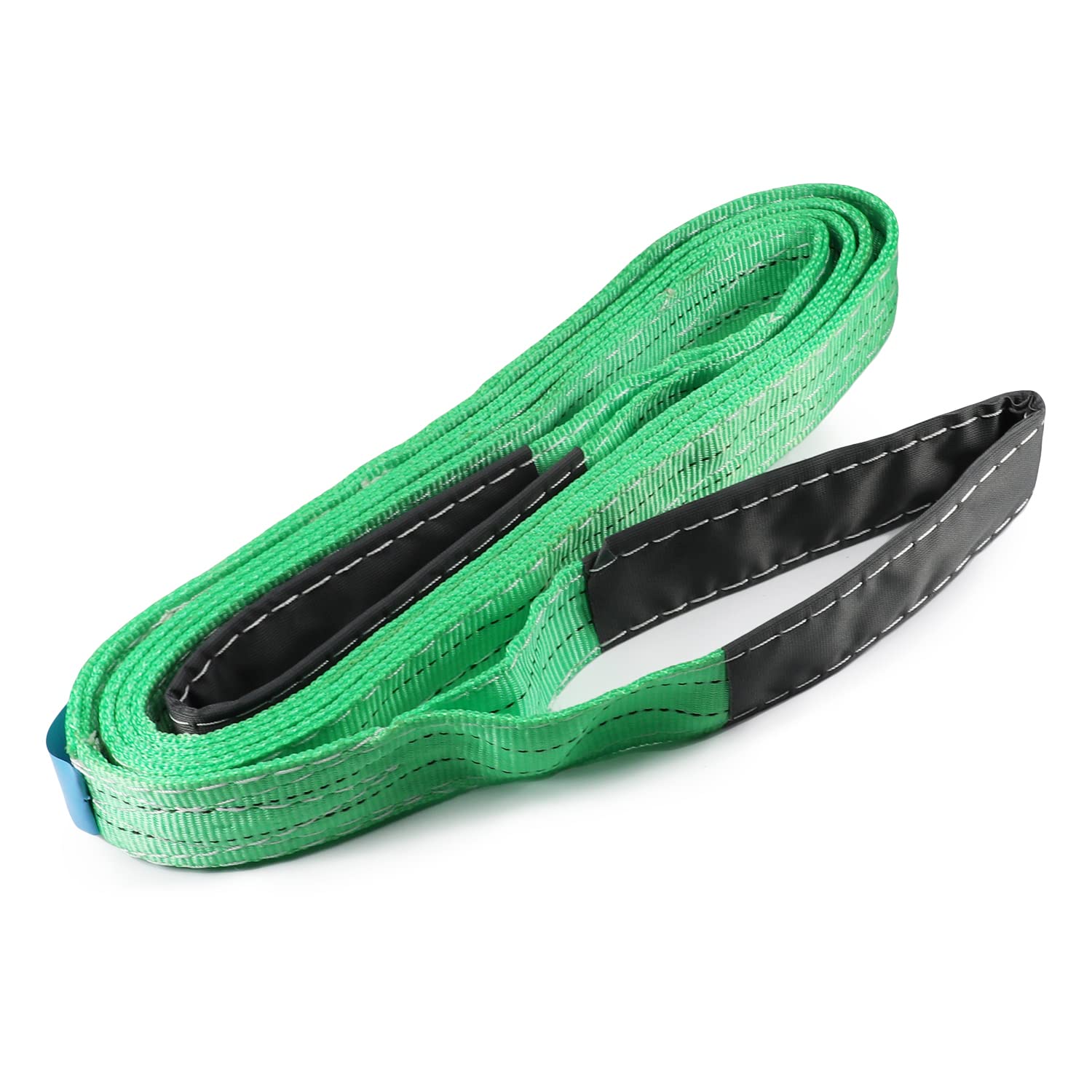 MroMax 1pcs Premium Lifting Tow Strap 4m Length 50mm Width For Construction Rigging Moving Towing Hoisting Work Gear Grey - View #4