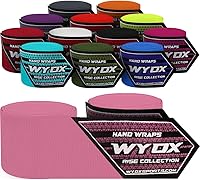 WYOX 4.5m Boxing Hand Wraps with Thumb Loop - Mexican Style Inner Gloves for Muay Thai MMA Kickboxing Wrist Support