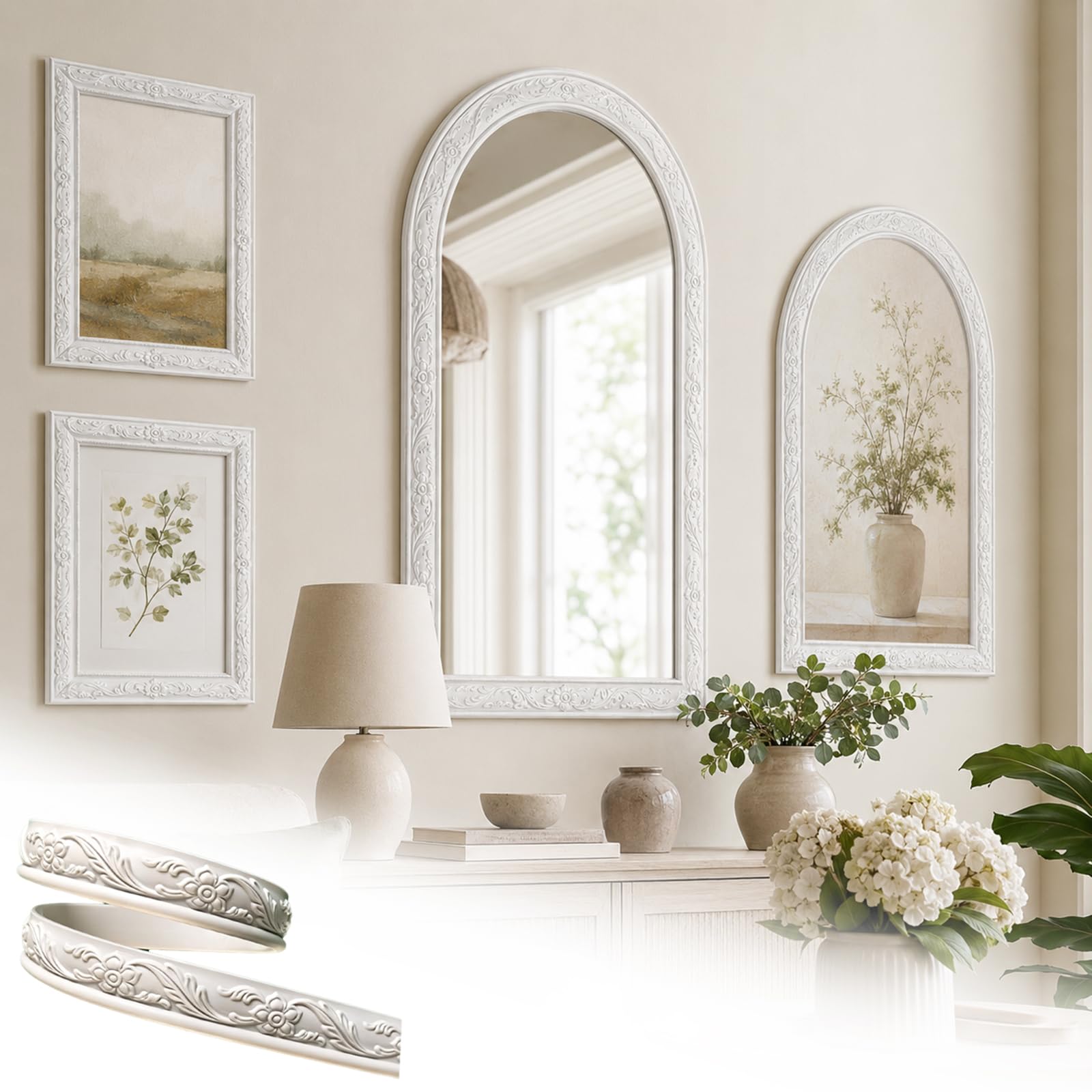 Flexible Molding PVC Ceiling-Wall Decoration Trim DIY for Mirror Edge A,5m