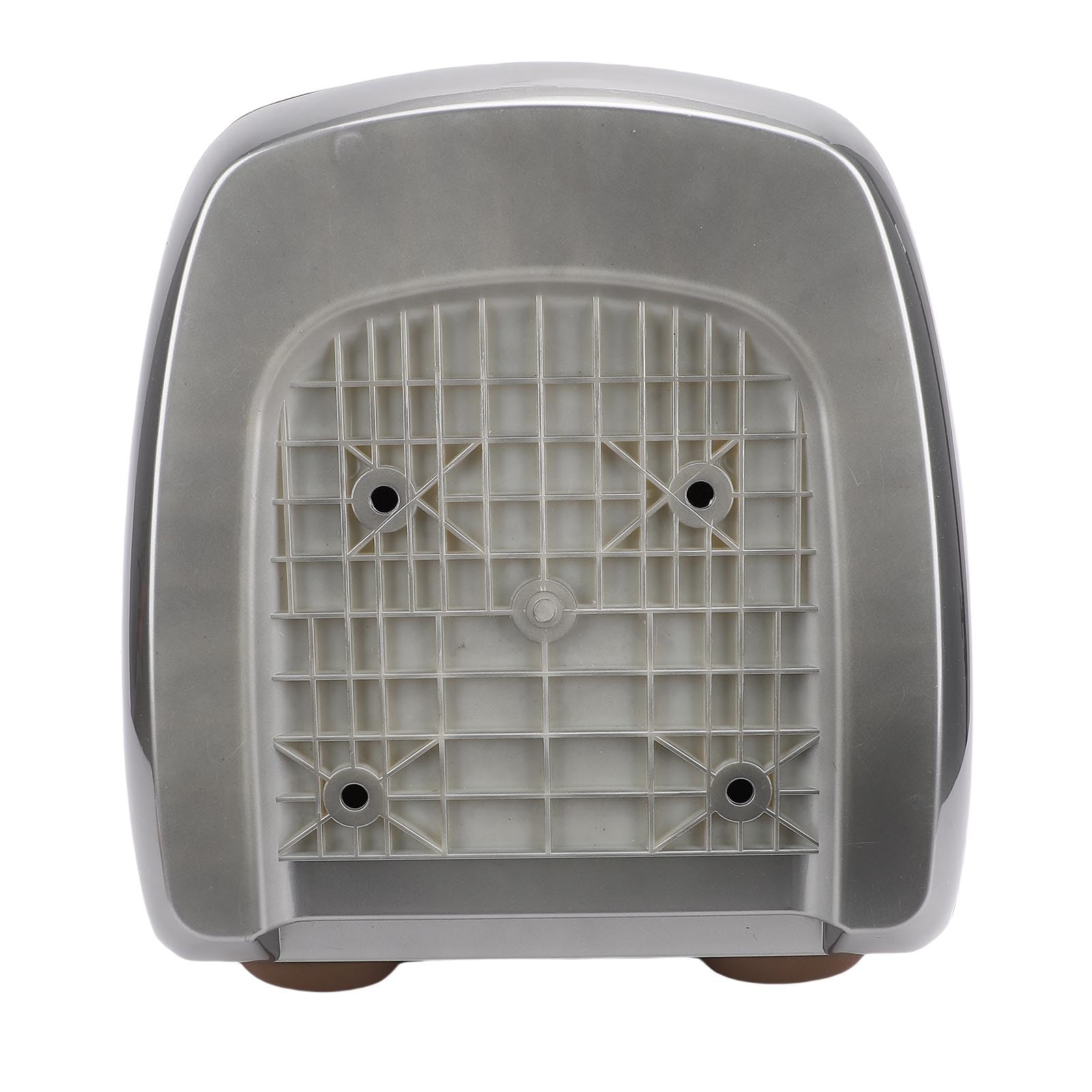 Boîtier Arrière de Moto Design élégant Boîte de Rangement étanche 38L pour Motos Vélos Scooters (Lune Argent)
