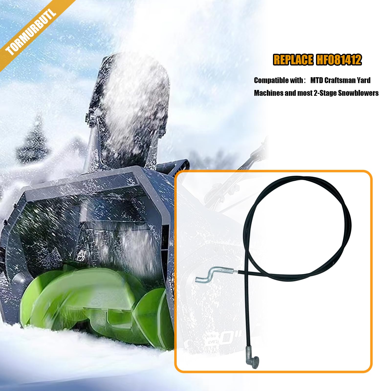 946-04396 Speed Selector Cable for MTD Cub Cadet 2-Stage Snow