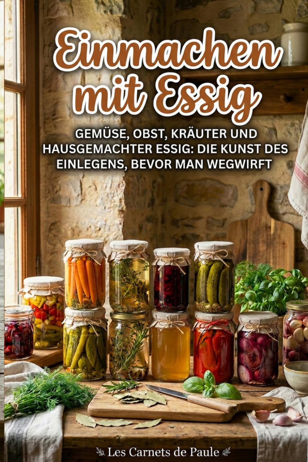 Einmachen mit Essig: Gemüse, Obst, Kräuter und hausgemachter Essig : die Kunst des Einlegens, bevor man wegwirft