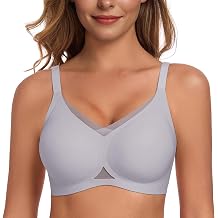 Gailife Womens Wireless V Mesh Comfortable Bra Seamless Bralette Push Up Bras No Underwire Supportive Tshirt Everyday Bras