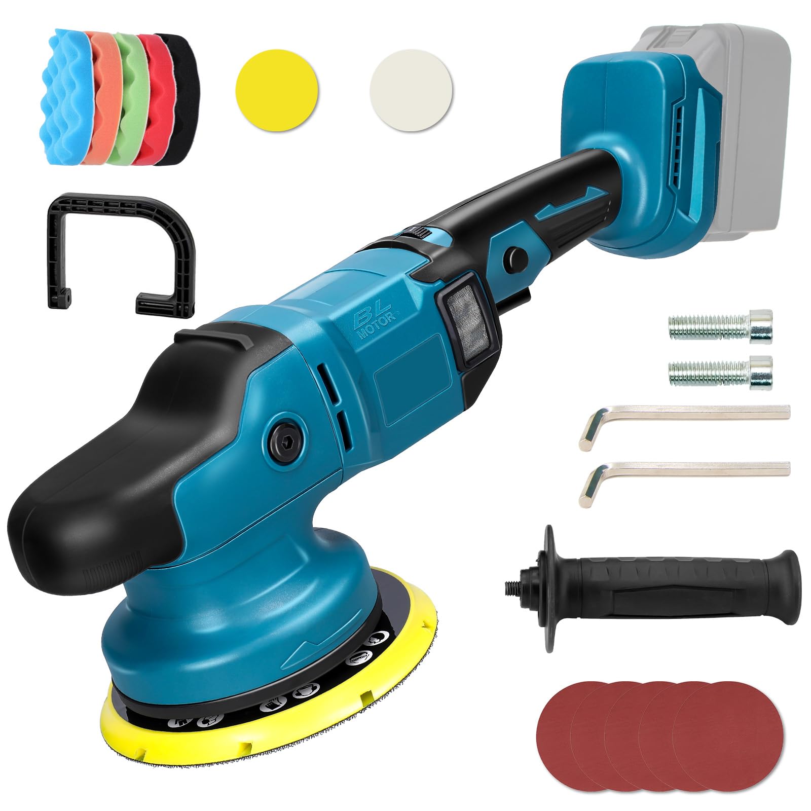 Yofuly Lucidatrice Auto A Batteria Er MMAKI-TA 18V 21V Batteria - Foto 8