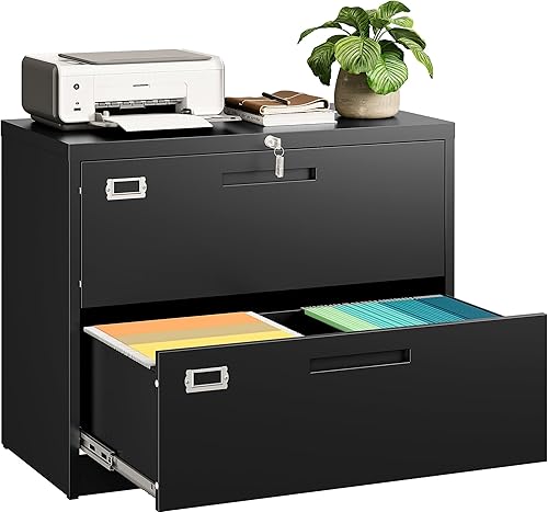 SISESOL Metal Storage Cabinet with Drawers, 51" File Cabinets for Home Office, Locking Steel Storage Cabinet with Doors and Shelves for Home,