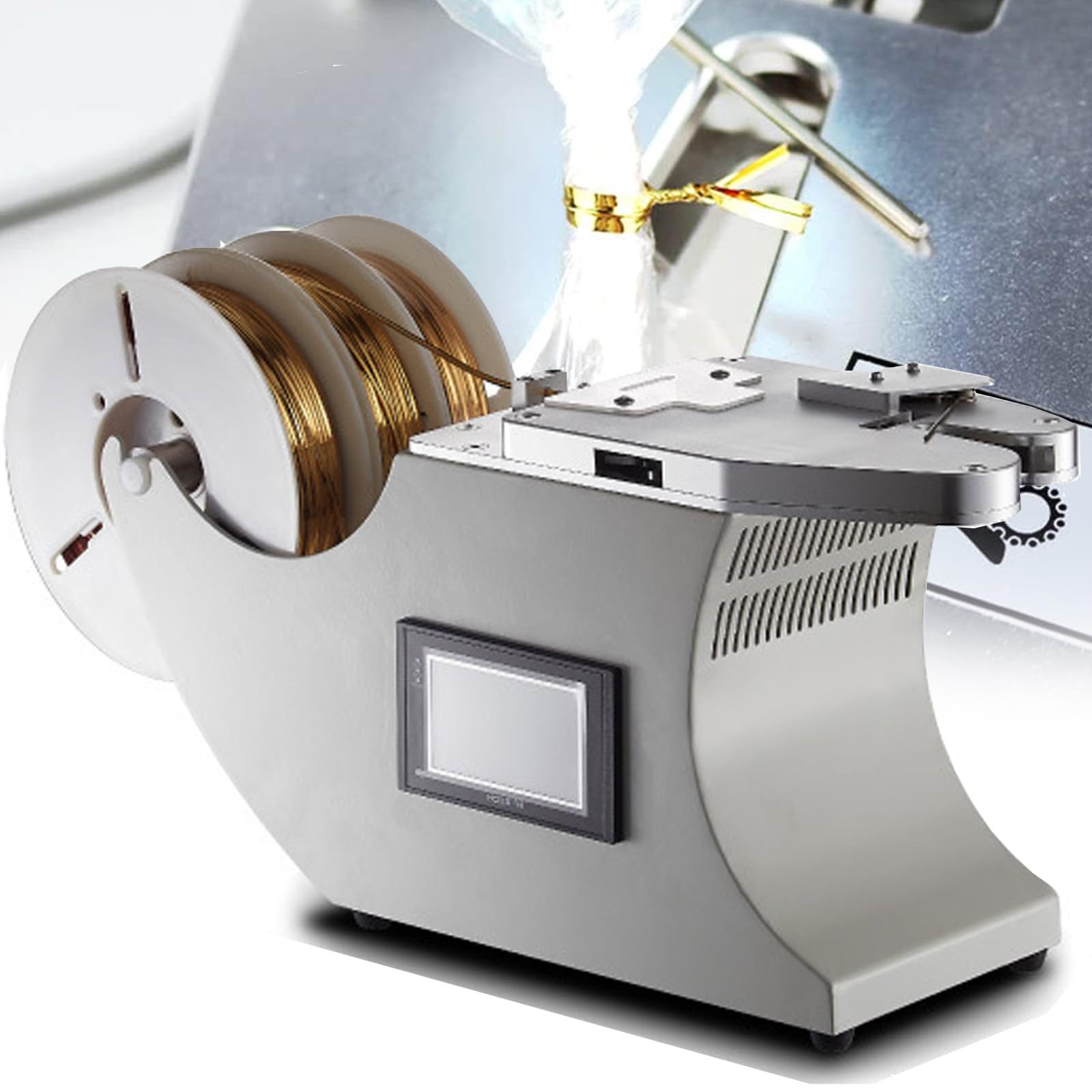 AYCDL Automatic Twist Tie Machine, Electric Semi Manul Bag Closure Bundling, Bag Sealers,Food Twist Tying Machine