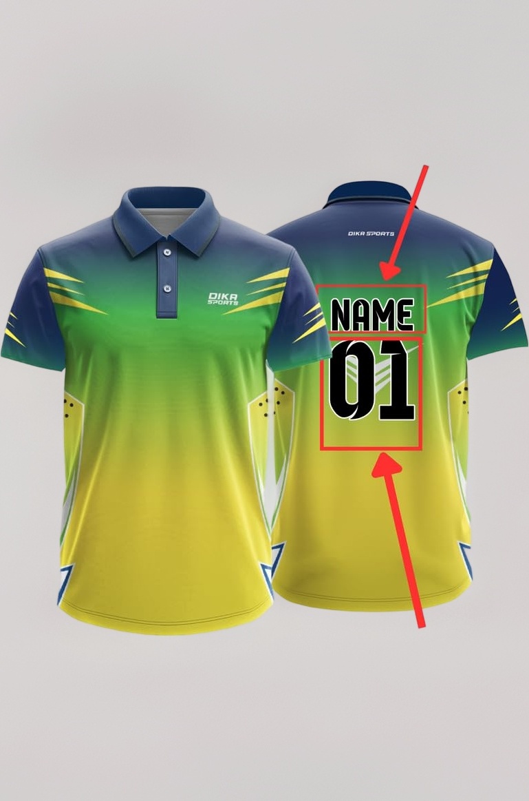 Dika Sports Customized Jersey Online Cricket t-Shirt Breathable Fabric Jersey 2024 t Shirts for Men | 2 Year to 5XL