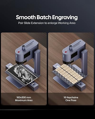 Miniatura 10 de LaserPecker Extensión rotativa para grabadores LP5LP4, grabado cilíndrico de 0.118-7.874 in, ajuste de ángulo de 180 y esfera de escala - Módulo