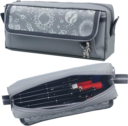 Estuche de lápices de gran capacidad Lindo estuche hermoso estuche portátil multifuncional bolsa Organizar oficina junior universidad armario grande