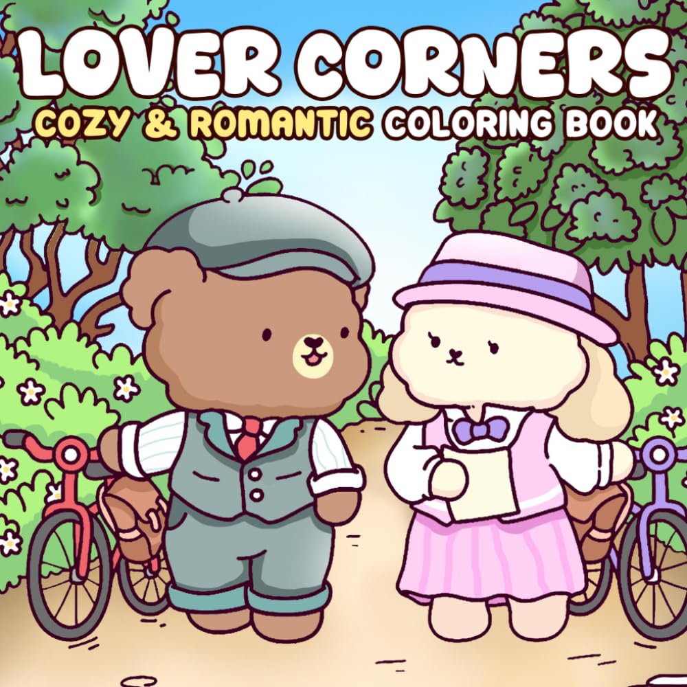 Lover Corners Coloring Book: Romantic Coloring pages for Teens and Adults featuring Heartfelt Moments and Cozy Spaces with Gentle Valentine Vibes for Mindful Relaxation and Calm