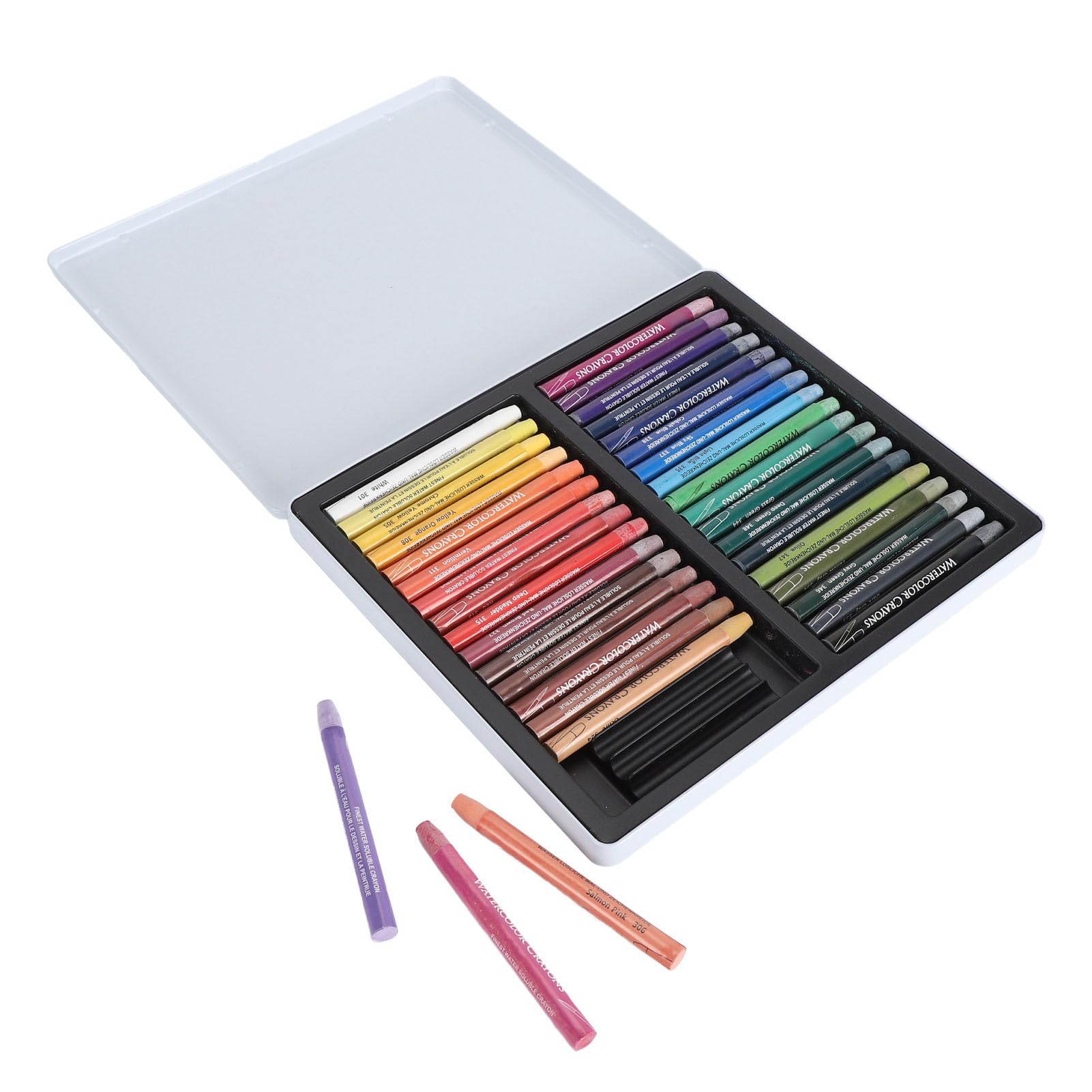 Aquarellstift-Set, Hochwertige Wasserlösliche Buntstiftstifte auf Wachsbasis für Gemischte Medien, 24 Farben, Ideal für Anfänger (36 Farben)