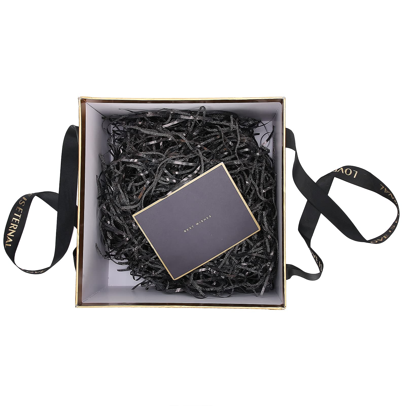 Gift Storage Box, Well-managed Forest Paper Environmentally Friendly Paper Gift Box for Christmas Birthday Wedding Valentine's Day(Blue (Package A))