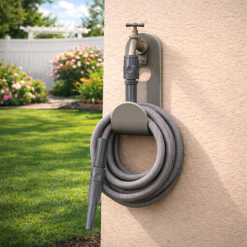 Jardibric - Tubo di irrigazione estensibile e retrattile - Pratico, leggero ed efficace per innaffiare giardino e piante - Lunghezza regolabile da (5 a 15 m)