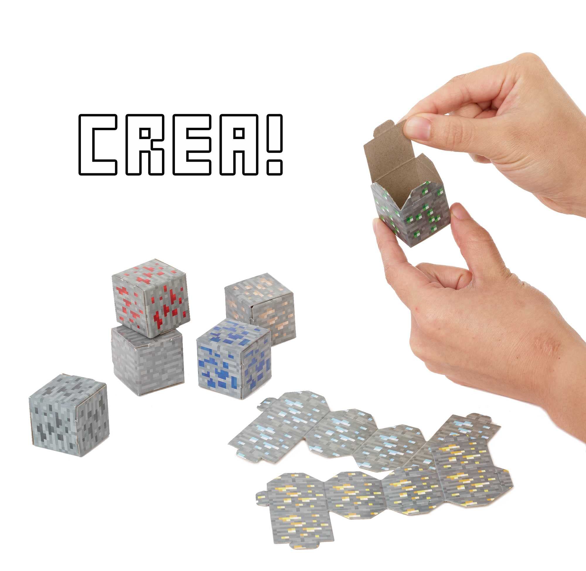 Minecraft -Mayhem Playset con Personaggio e Blocchi, Giocattolo per