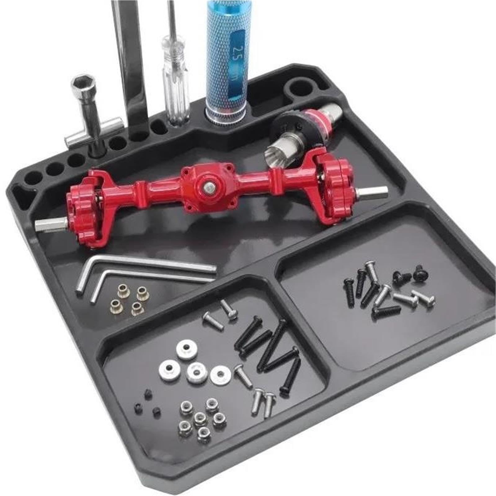 Bandeja Piezas Silicona 155mm Soporte Herramientas 3 Hojas Reparación RC