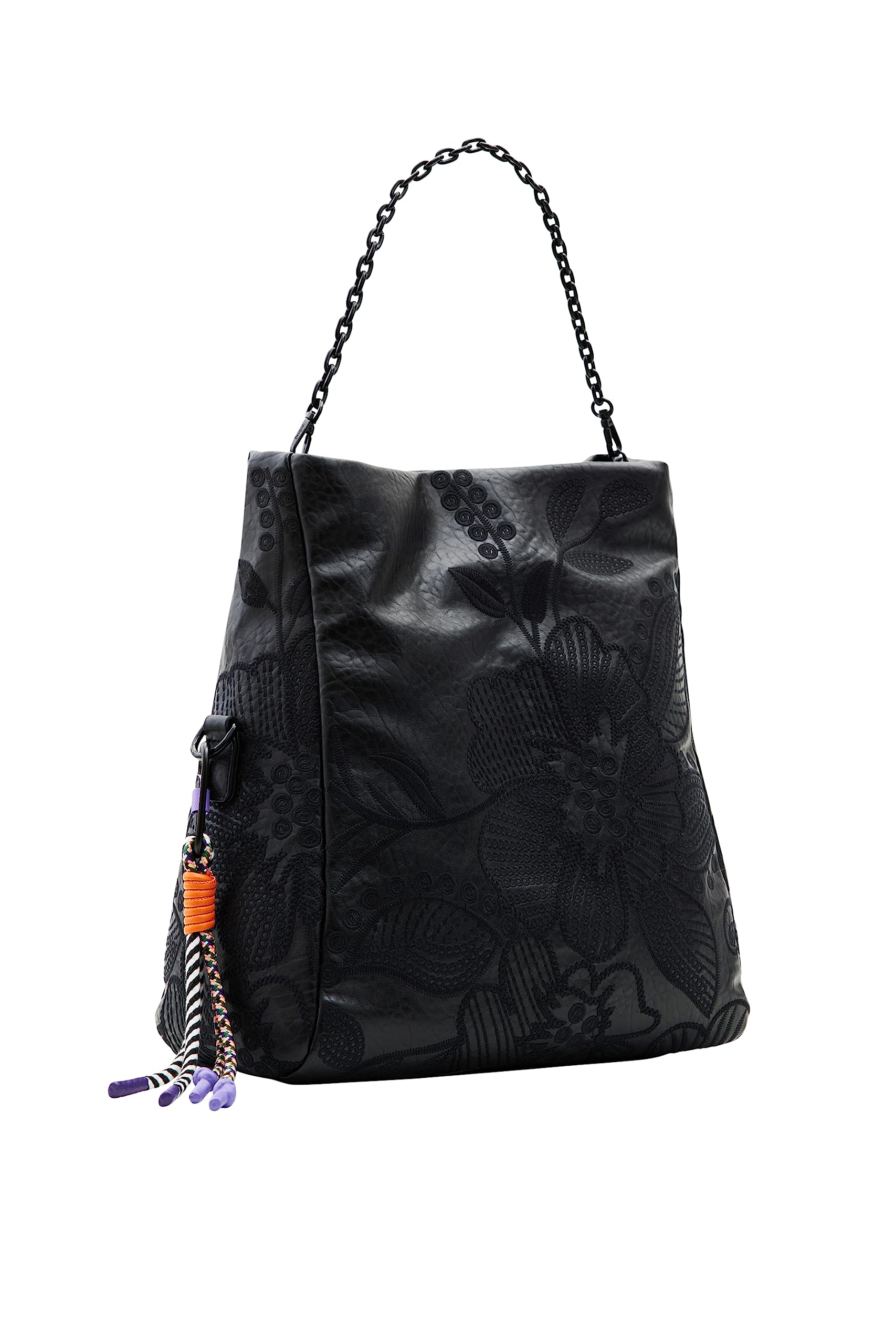 Desigual Midsize Floral Embroidery Bag