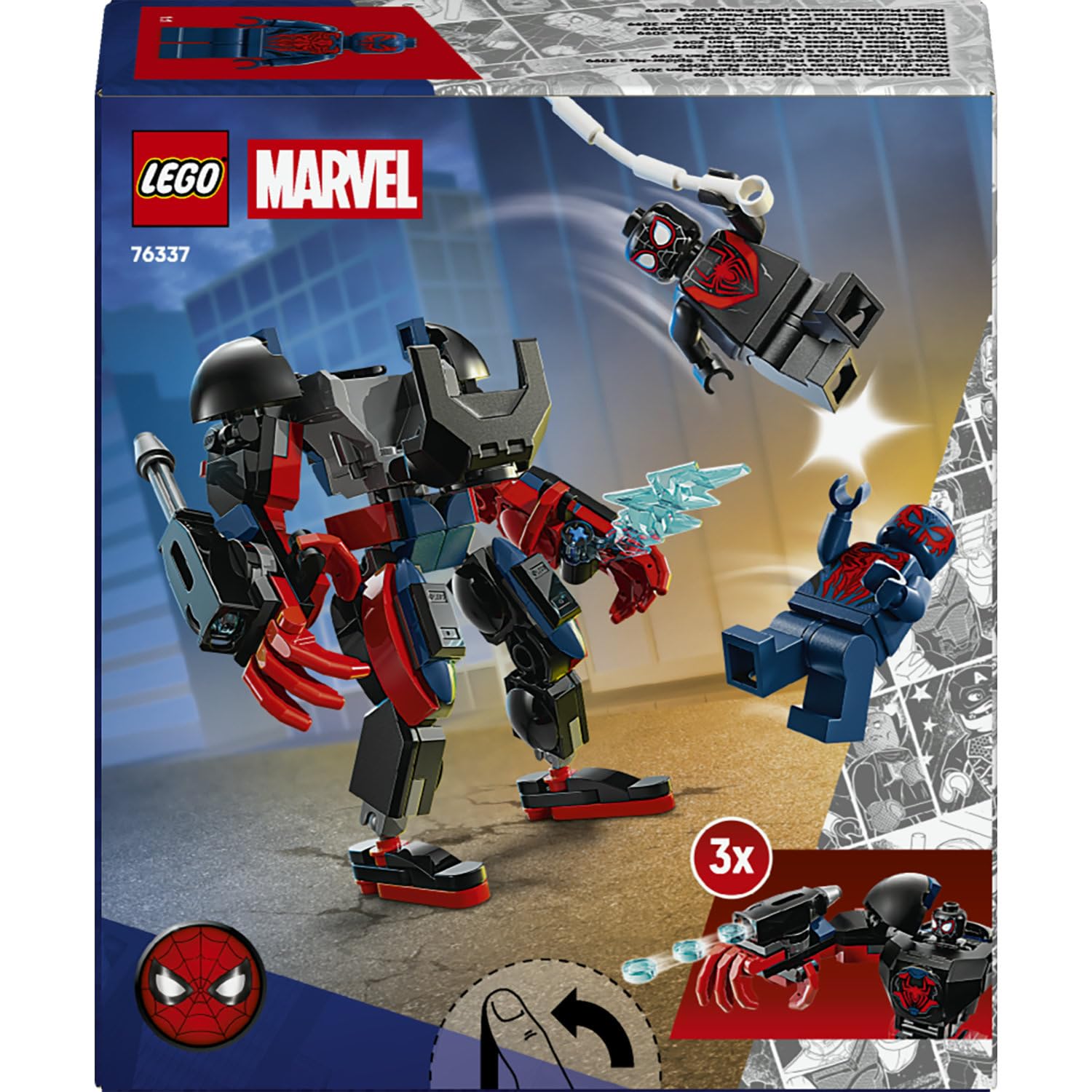 LEGO Marvel Miles Morales Robotu, Örümcek Adam 2099’a Karşı 76337