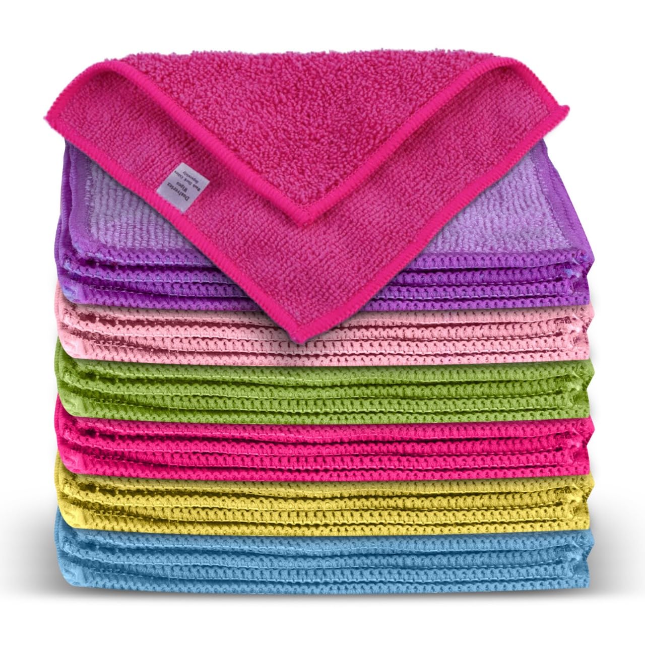 – 30 Microfibre Makeup Remover Wipes for Face Cleansing with 1 Laundry Bag - 15 x 15cm Make Up Removing Towel & Reusable Cleansing Cloth - Multipurpose Soft Facial Wipes in 6 Colors