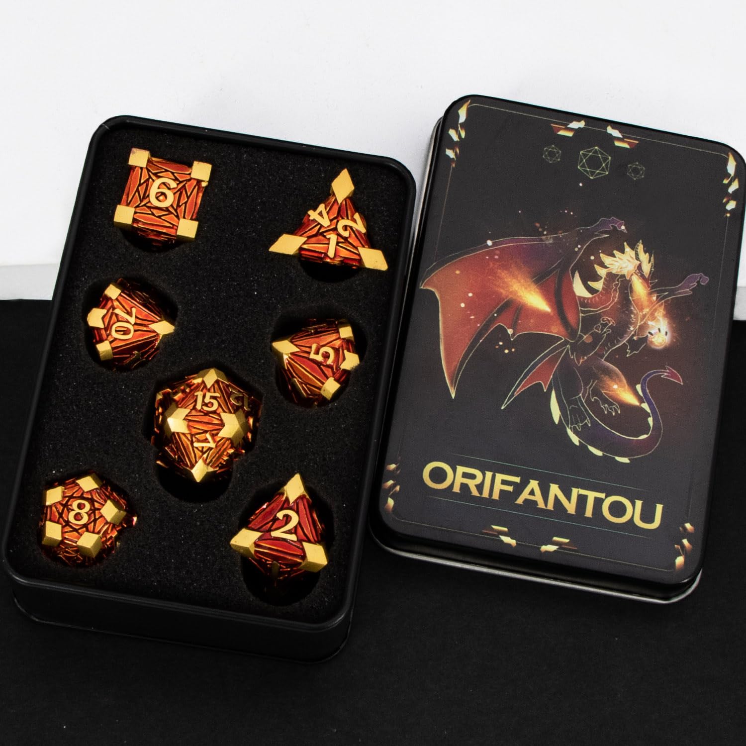 d&d ダンジョンズ&ドラゴンズ 公式 ダイスケース 非売品 dnd Amazon | ORIFANTOU メタルDNDダイスセット ダンジョンズアンド