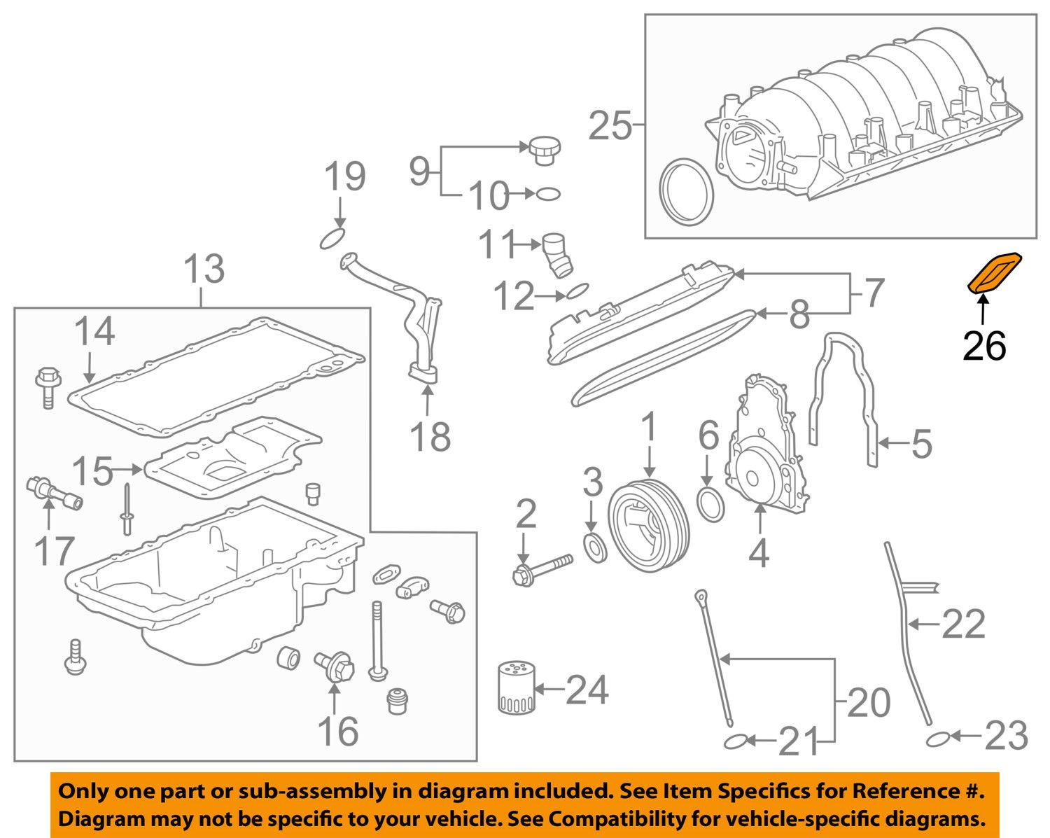 Amazon.com: General Motors 19256623, Engine Intake Manifold Gasket 