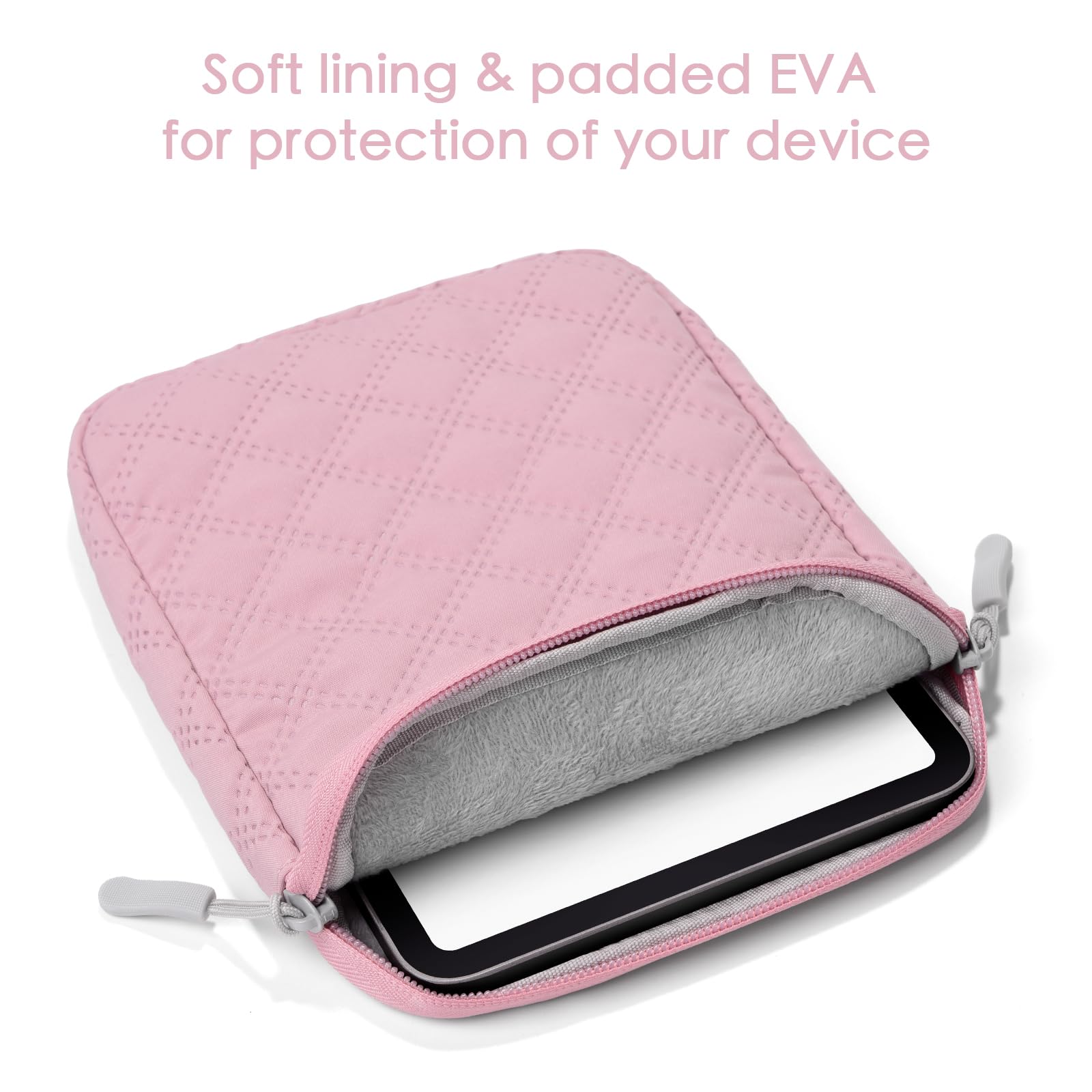Funda acolchada para eBook/e-Reader de 6.8-7 pulgadas (rosa_6.8-7)