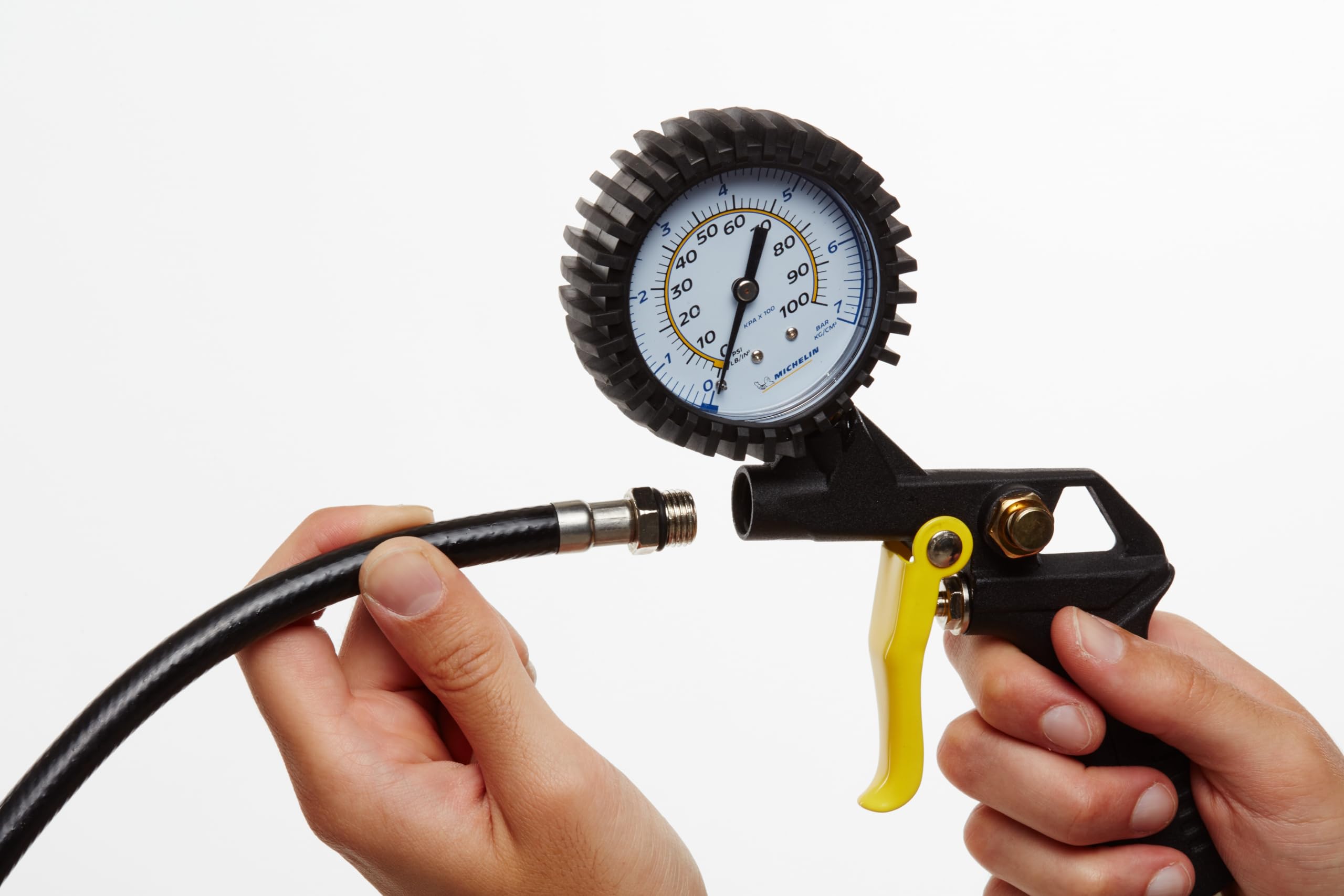 Kit Gonfiaggio Michelin - Pistola, Ugelli Metallici/Plastici, Adattatore, 4-8 Bar - Foto 5