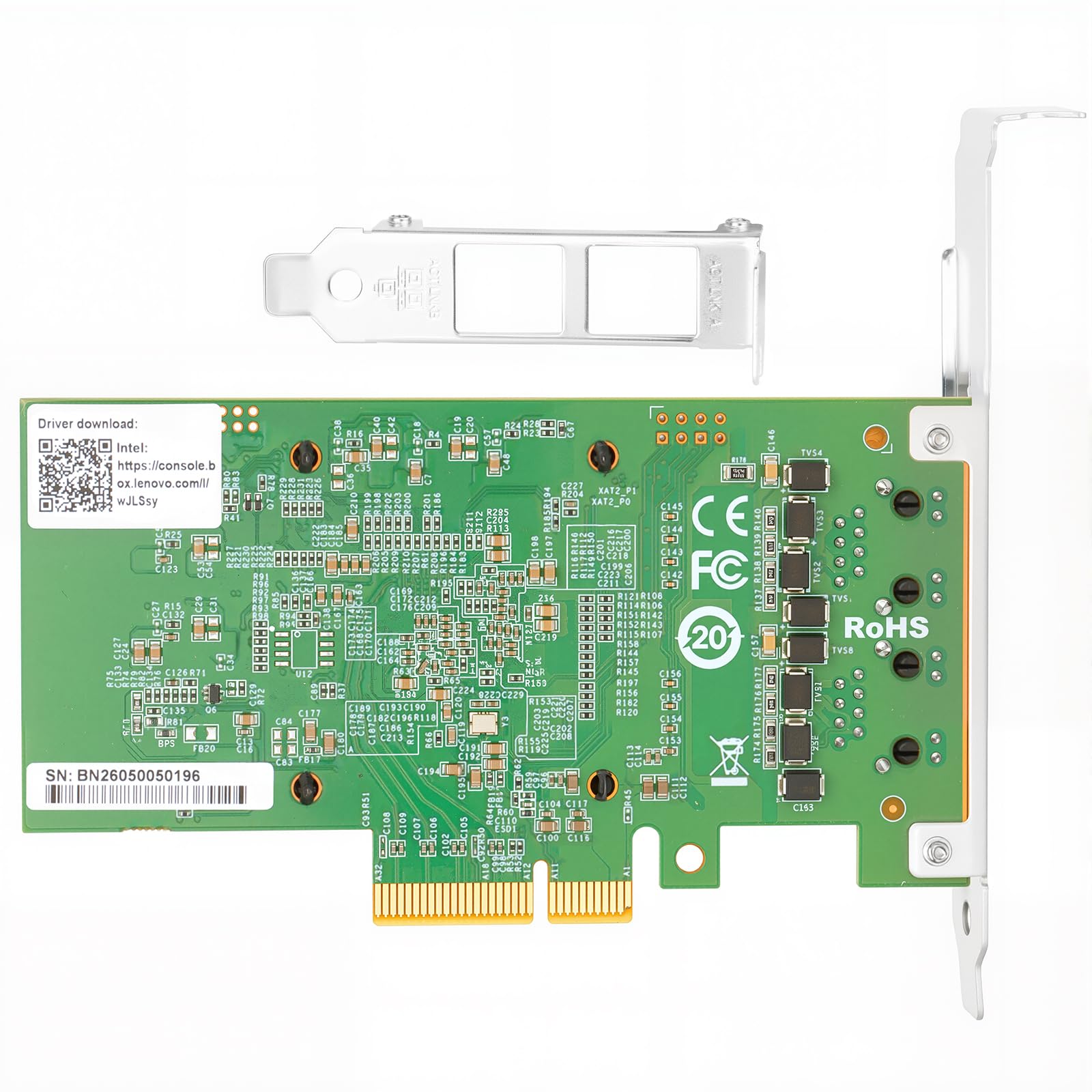 for Intel E610 PCIe x4 2*RJ45 Port 10Gbase-T Ethernet Network Adapter 10Gb LAN Card Support Windows Server/Windows/Linux/VMware/ESX