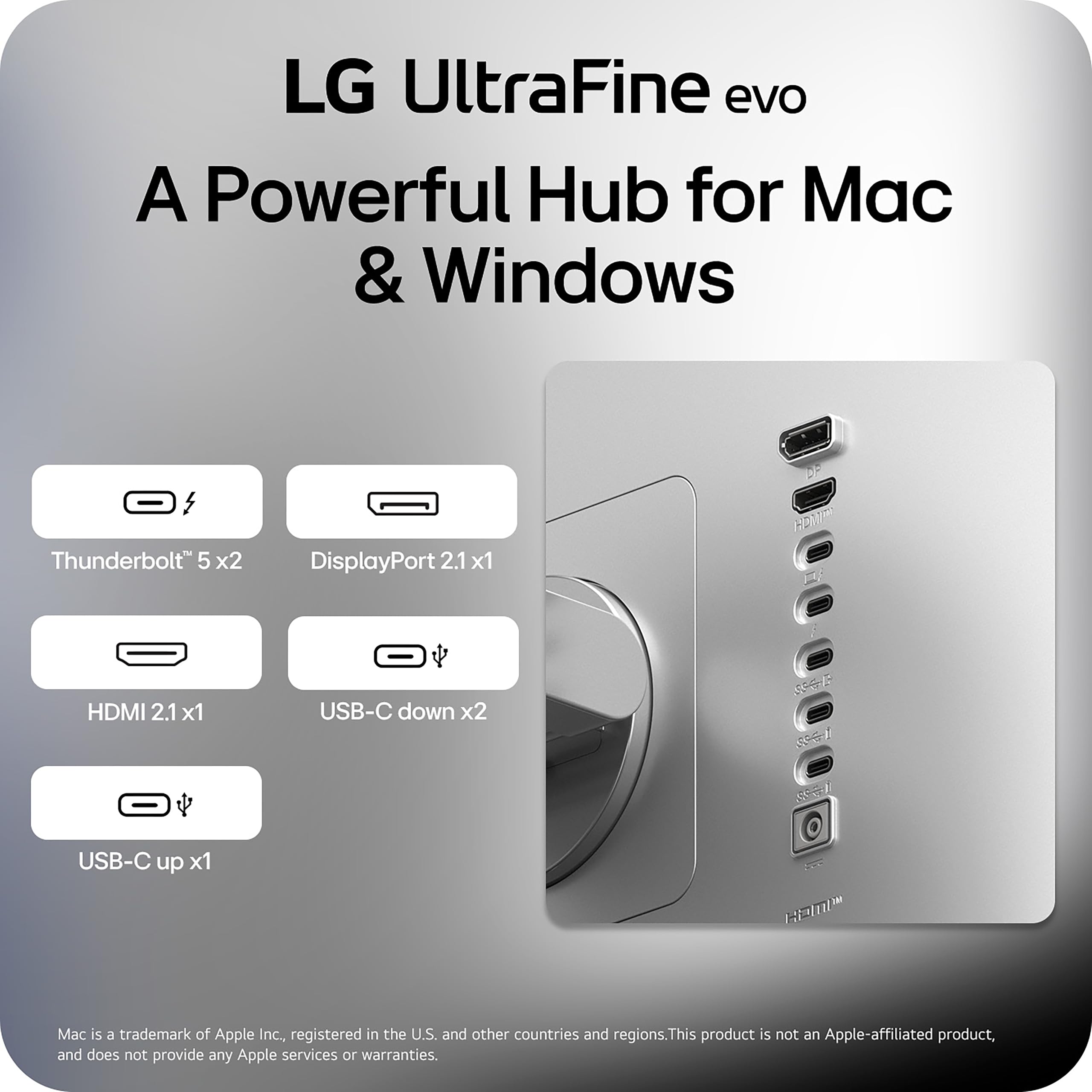 LG Ultrafine 32U990A EVO 32" 6K Nano IPS Negro | Thunderbolt 5, DisplayHDR 600, 2000:1 Contrast, 98% DCI-P3, 99.5% Adobe RGB | Pro Creator Display para Mac y PC