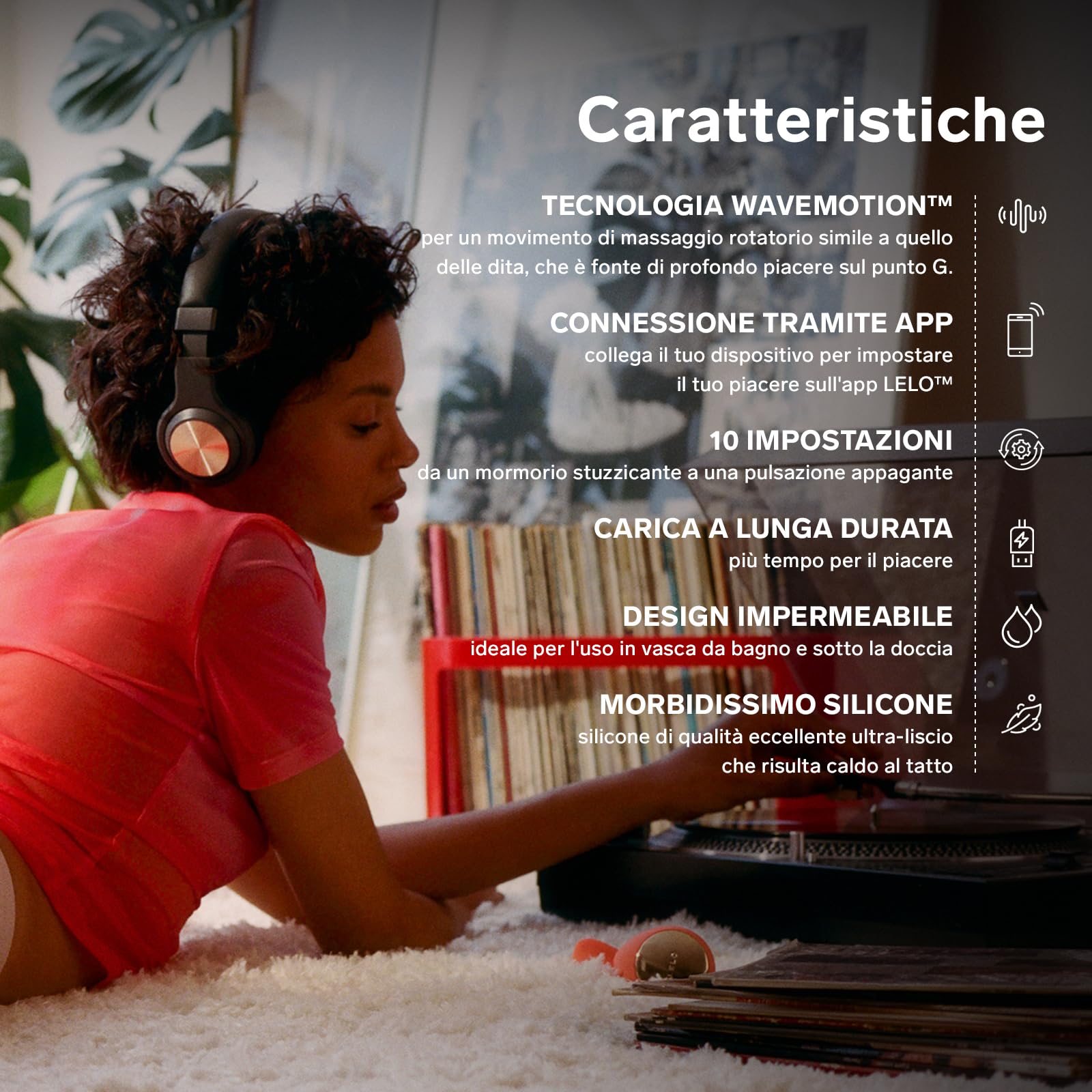 LELO IDA Wave Vibratore a Distanza con App, Black, per Donna, Vibratori Clitoride Donna con 2 Potenti Motori e 10 Modalità di Vibrazione, Vibratori con Telecomando a Distanza