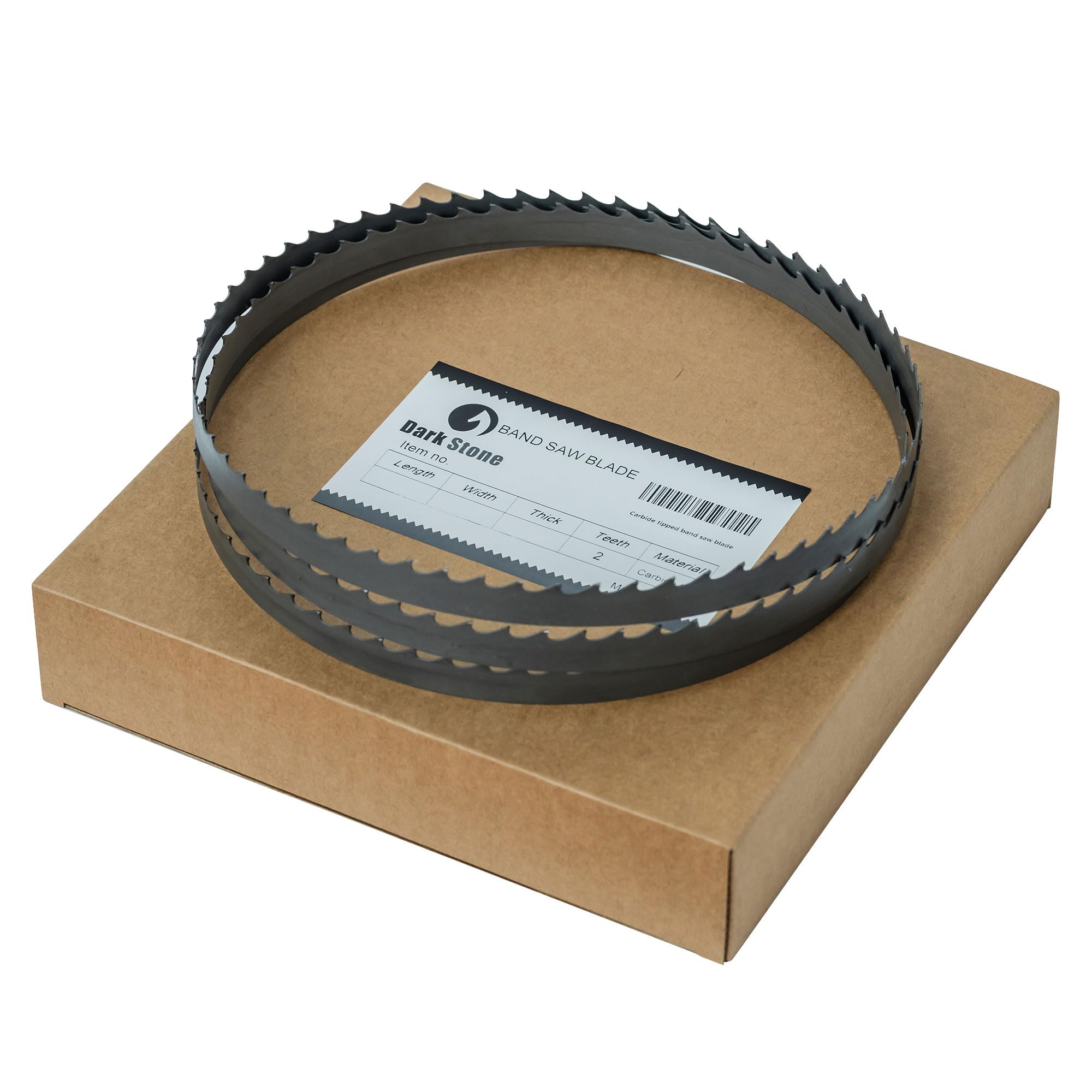 Dark Stone 93-1/2" Carbide-Tipped Resaw Bandsaw Blade, 3/4" x 2 TPI – Long-Life Carbide Teeth with Hook Tooth Geometry for Straight Hardwood Resawing,
