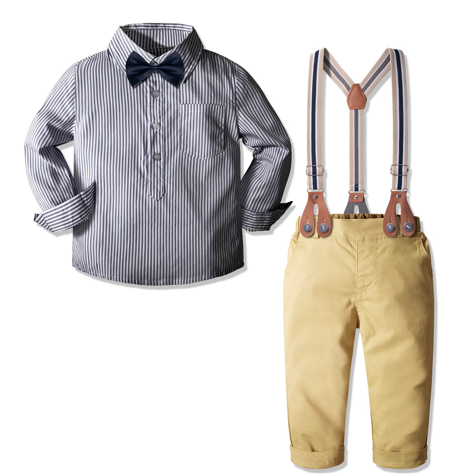 Yilaku baby-boys Suspender Pants Outfit