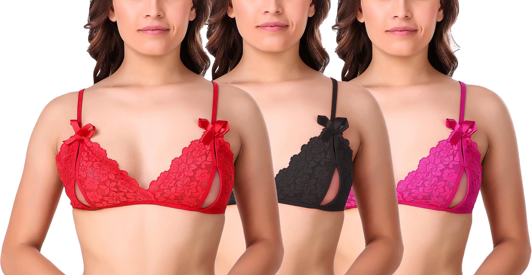 Xs and OsWomen Lace Lingerie Bra Combo