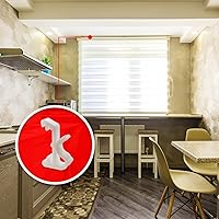 Vista 5 de Amazing Drapery Hardware Premium White Plastic Wood Blind Valance Retainer Clips, 20 Pack-UV-Resistant - Ideal for 2-Inch Blinds, Mini Blinds, and