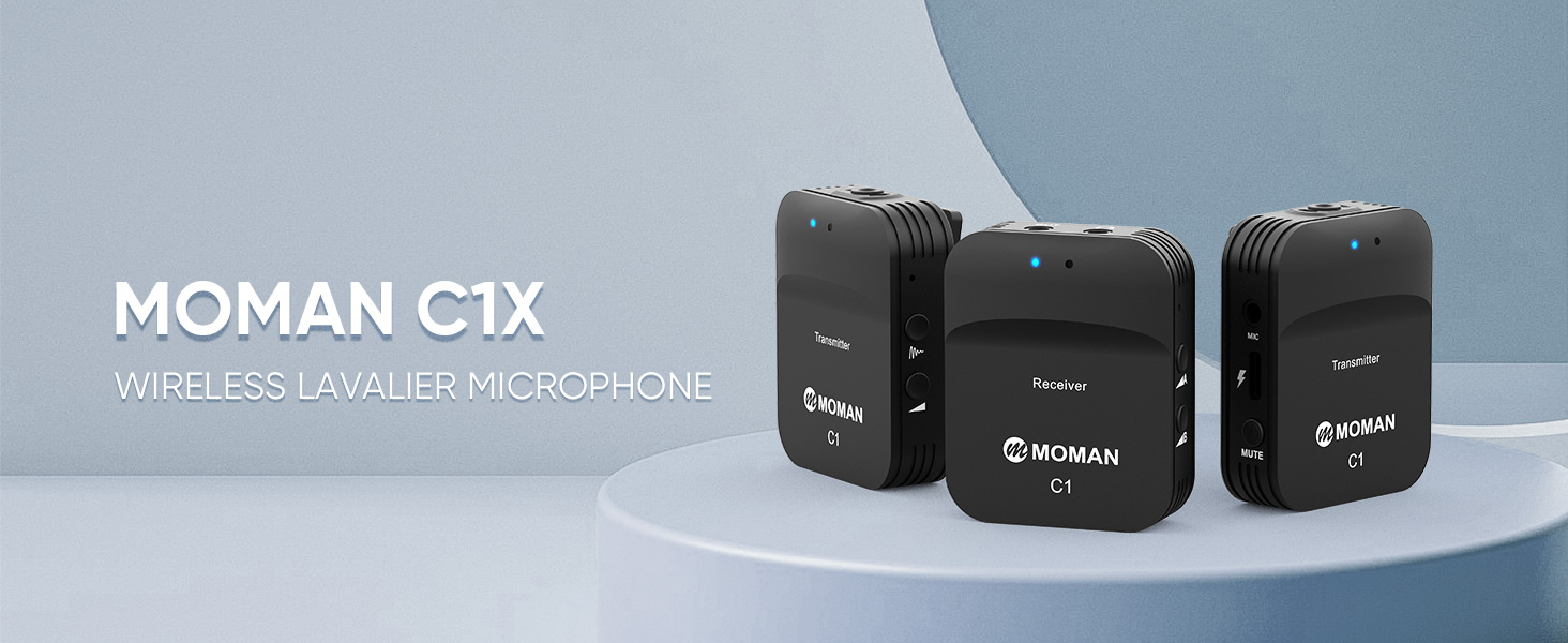 Amazon.com: Moman Wireless Lavalier Microphone, 2.4GHz Compact