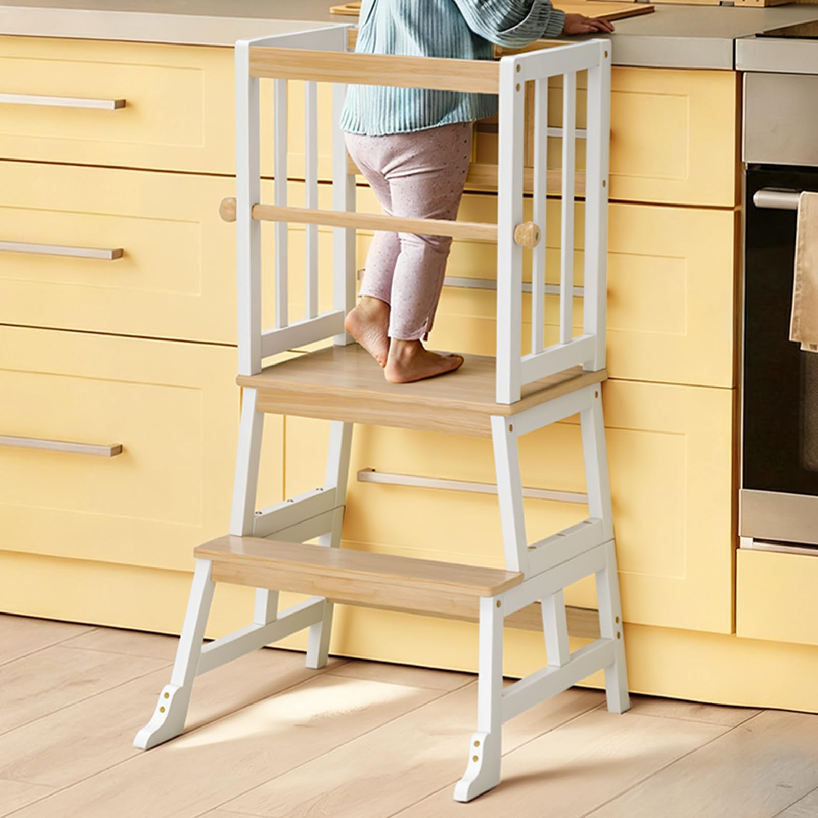 Amazon.com : COSYLAND Kids Kitchen Step Stool, Toddler Standing