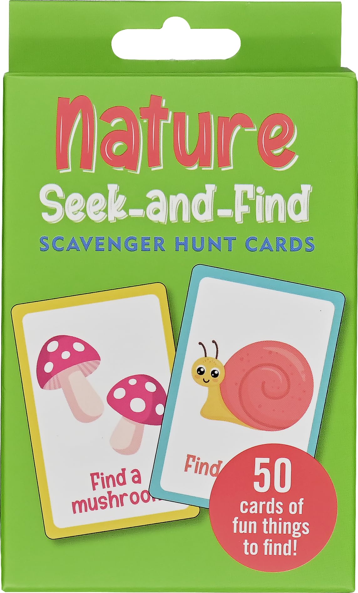 Peter Pauper Press Nature Seek-and-Find Scavenger Hunt Cards (50 card deck), Pink, Small