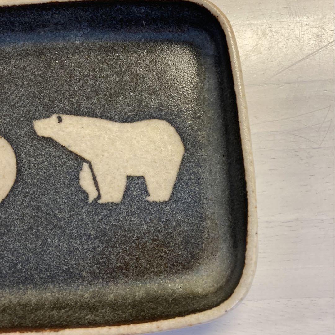 Lucyqian様専用 苔色工房 シロクマプレート3点 2026年最新】苔色工房