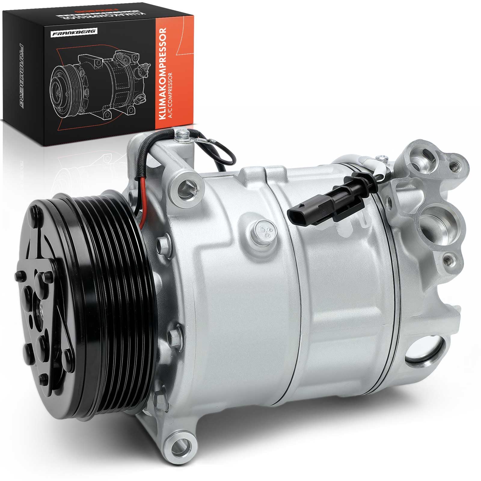Frankberg Compresor de aire acondicionado con embrague Compatible con XF X250 Discovery IV L319 R.a.n.g.e R.o.v.e.r L320 L322 XJ X351 XK X150 650S MP4 Replace# C2D45382incl. aceite premezclado