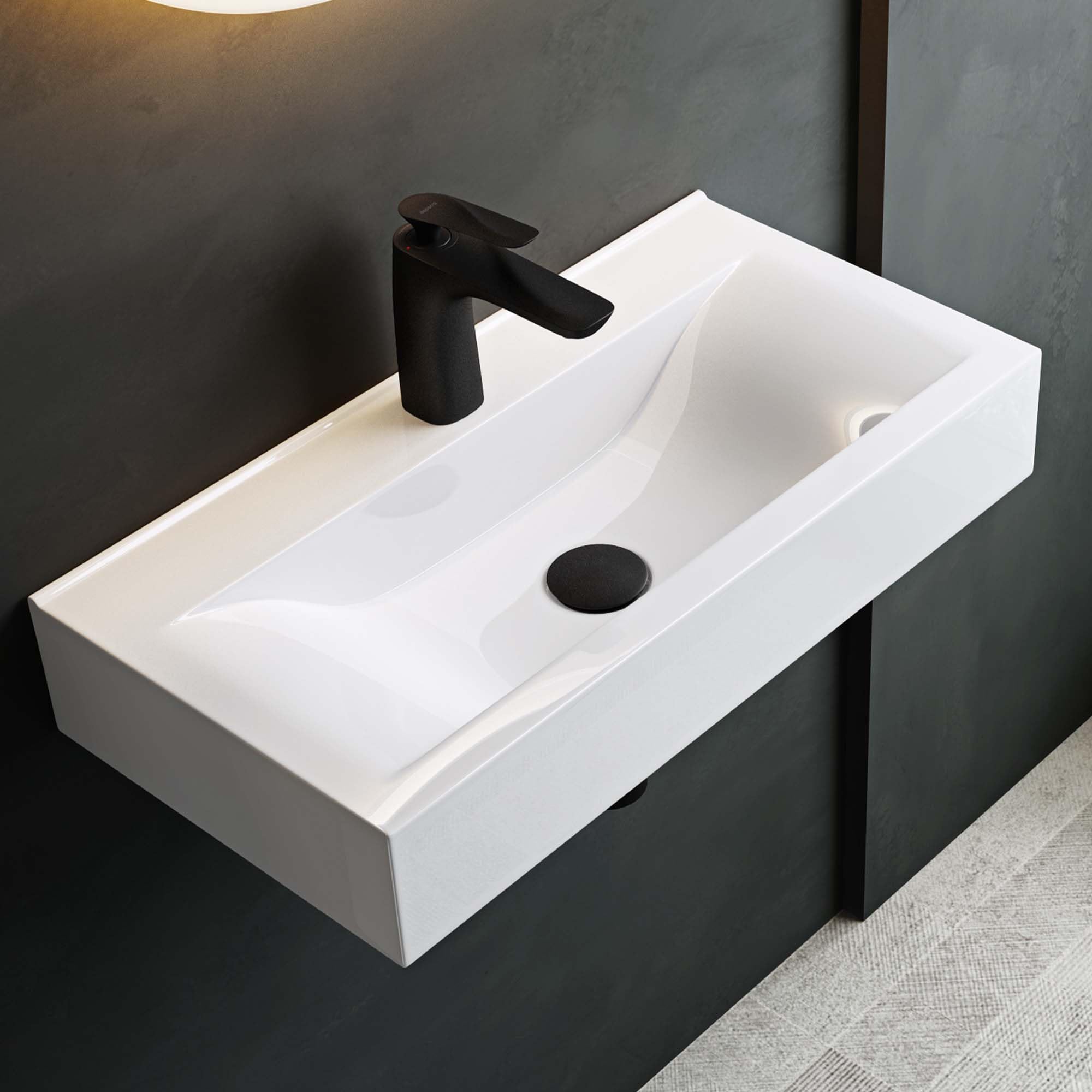 Mai & Mai Lavabo Rectangulaire 61,5x31,5x10,5cm sans Trop-Plein