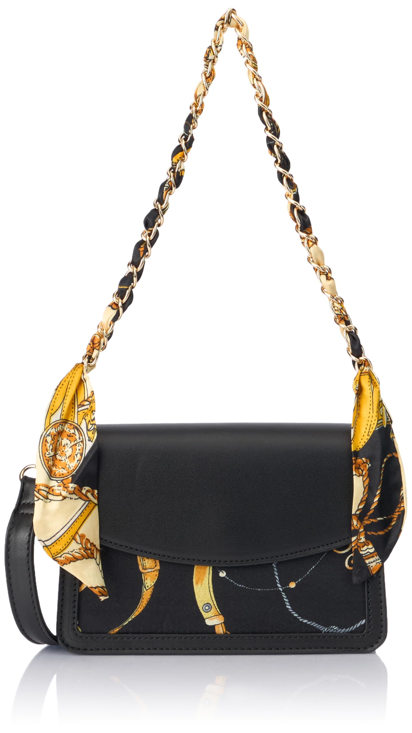 SIDONA Women's Shoulder Bag, Black, Multicoloured, Black multi-coloured, One size