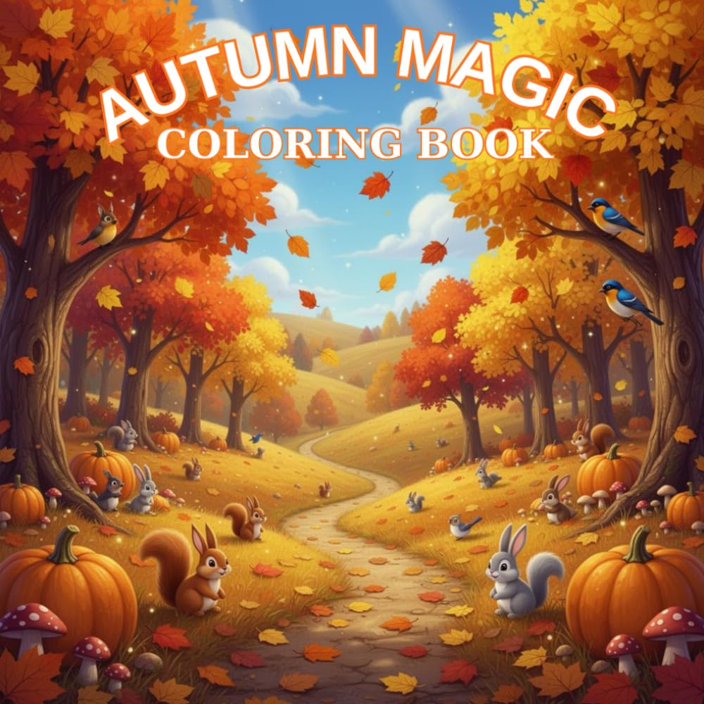 Autumn Magic Coloring Book: Discover the wonders of Autumn
